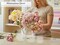 Flower Acrylic Vase Decorative Centerpiece for Home or Wedding by Royal Imports - Break Resistant - 4" Cylinder by 4" Tall